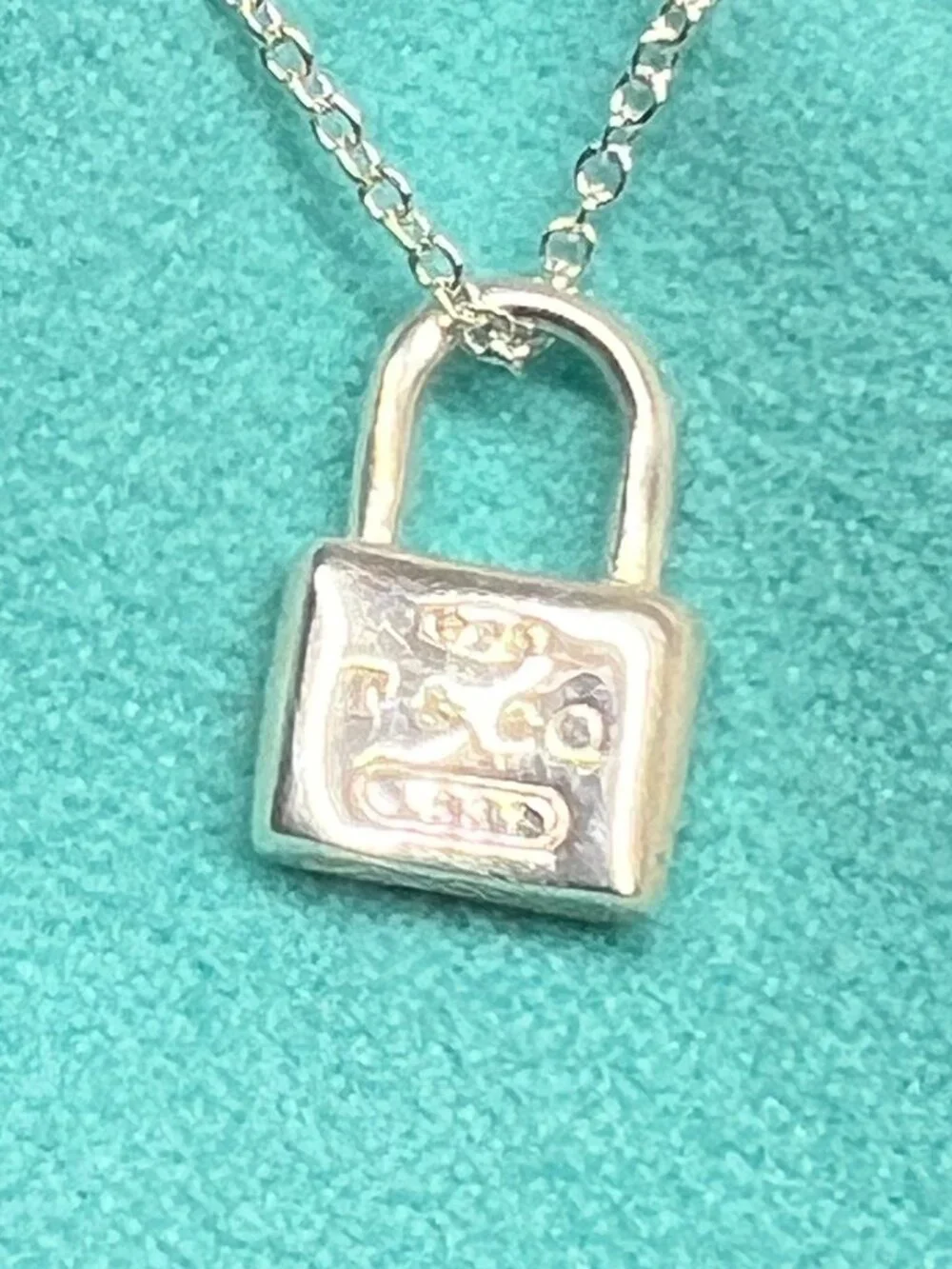 NWOT - Tiffany & Co. 1837 Iconic Lock Pendant Necklace Sterling Silver 925